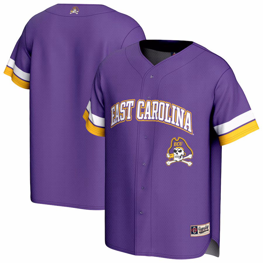 Unisex GameDay Greats Purple ECU Pirates Spirit Baseball Jersey - Ujersey Shop