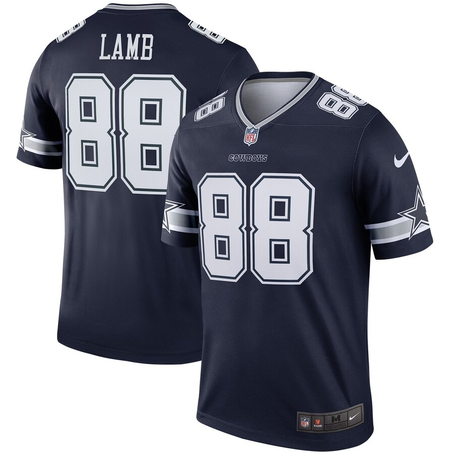 Men's Dallas Cowboys CeeDee Lamb Nike Navy Team Legend Jersey - Ujersey Shop
