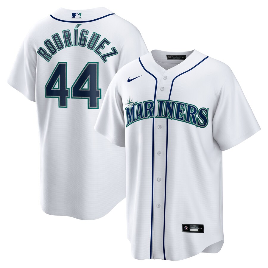 Men's Seattle Mariners Julio Rodriguez Nike White Home Replica Player Jersey - Ujersey Shop