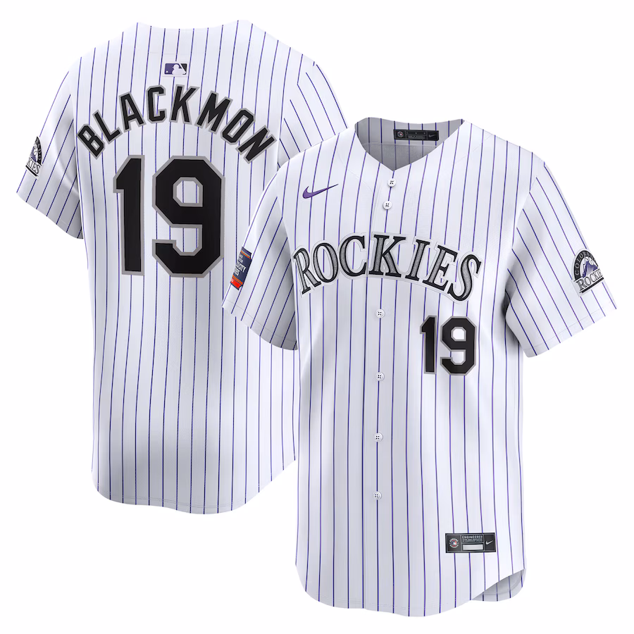 Men's Colorado Rockies Charlie Blackmon Nike White 2024 MLB World Tour Mexico City Series Home Limited Player Jersey - Ujersey Shop