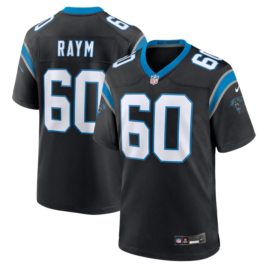 Men's Carolina Panthers Andrew Raym Nike Black Game Jersey - Ujersey Shop