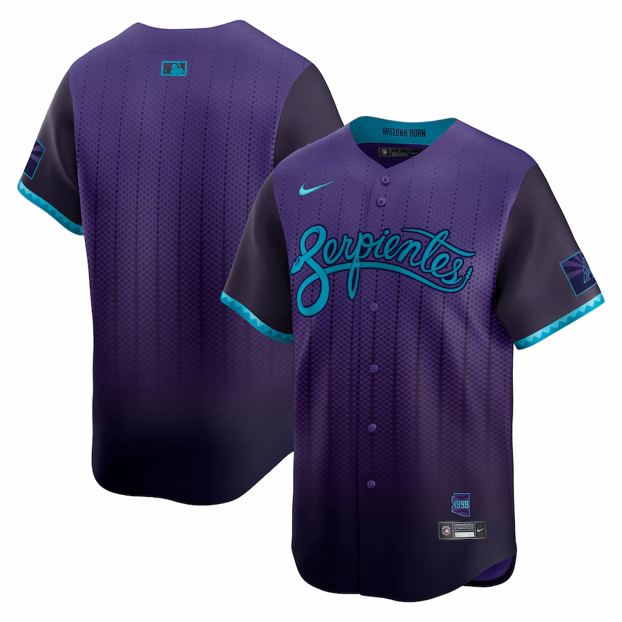 Men's Arizona Diamondbacks Nike Purple 2025 City Connect Limited Jersey - Ujersey Shop