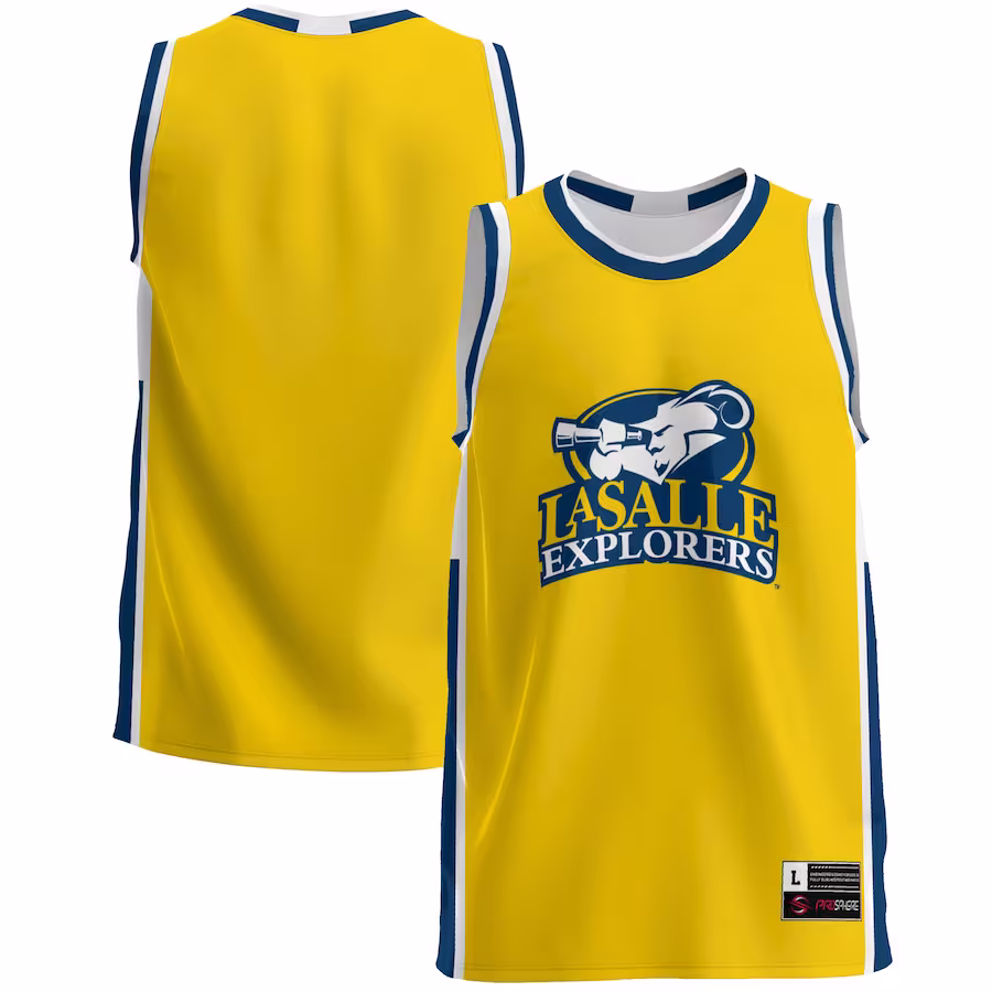 La Salle Explorers GameDay Greats  Lightweight Basketball Jersey - Blue - Ujersey Shop