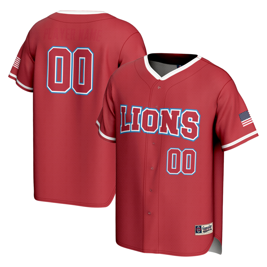 Loyola Marymount Lions GameDay Greats Youth NIL Pick-A-Player Lightweight Baseball Jersey - Red - Ujersey Shop