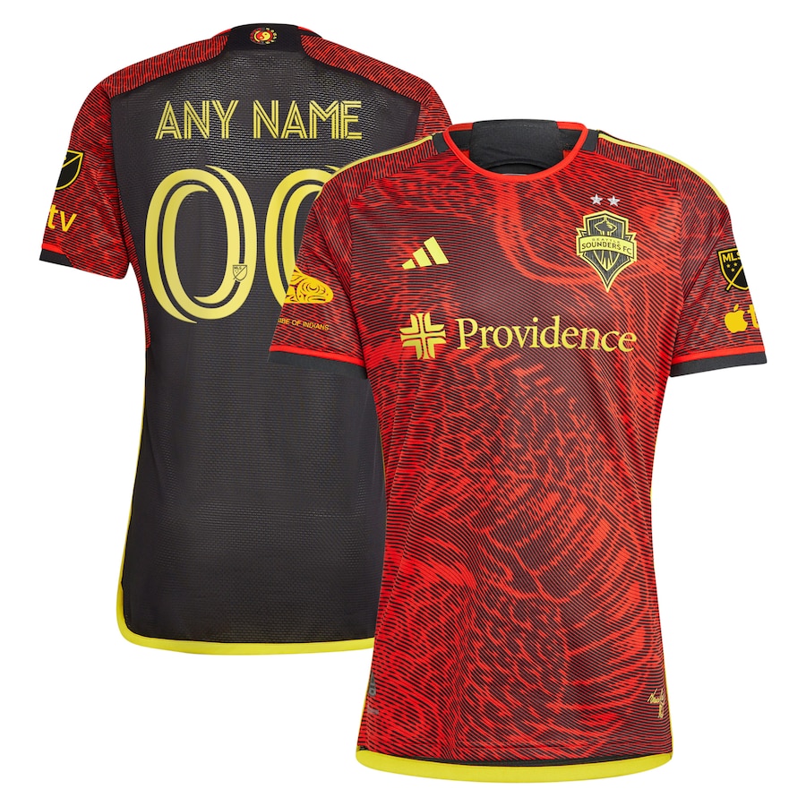 Men's Seattle Sounders FC adidas Red 2023 The Bruce Lee Kit Authentic Custom Jersey - Ujersey Shop