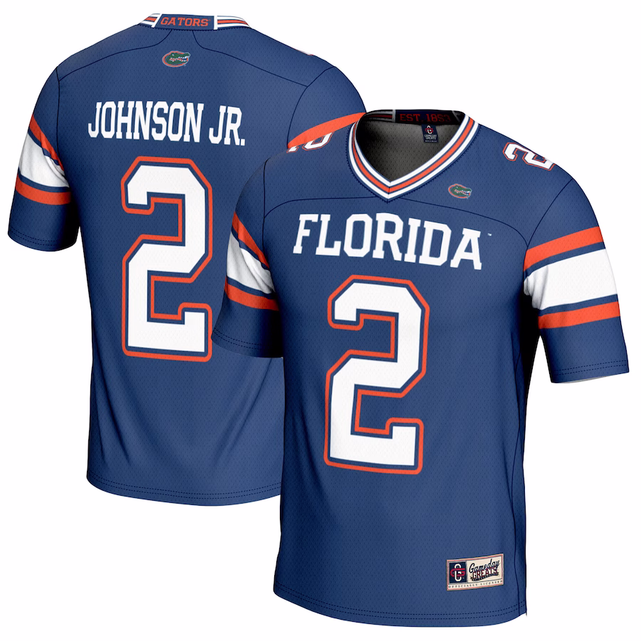 Montrell Johnson Jr. Florida Gators GameDay Greats Youth NIL Player Football Jersey - Royal - Ujersey Shop