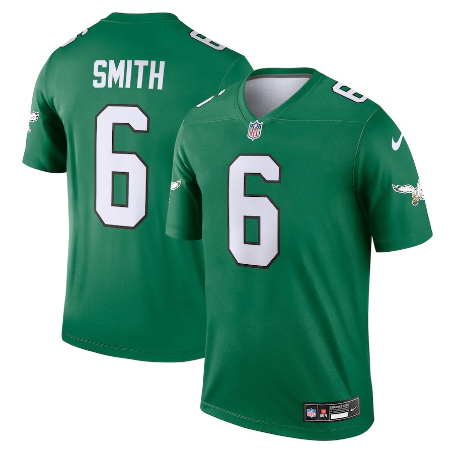 Men's Philadelphia Eagles DeVonta Smith Nike Kelly Green Legend Player Performance Top - Ujersey Shop