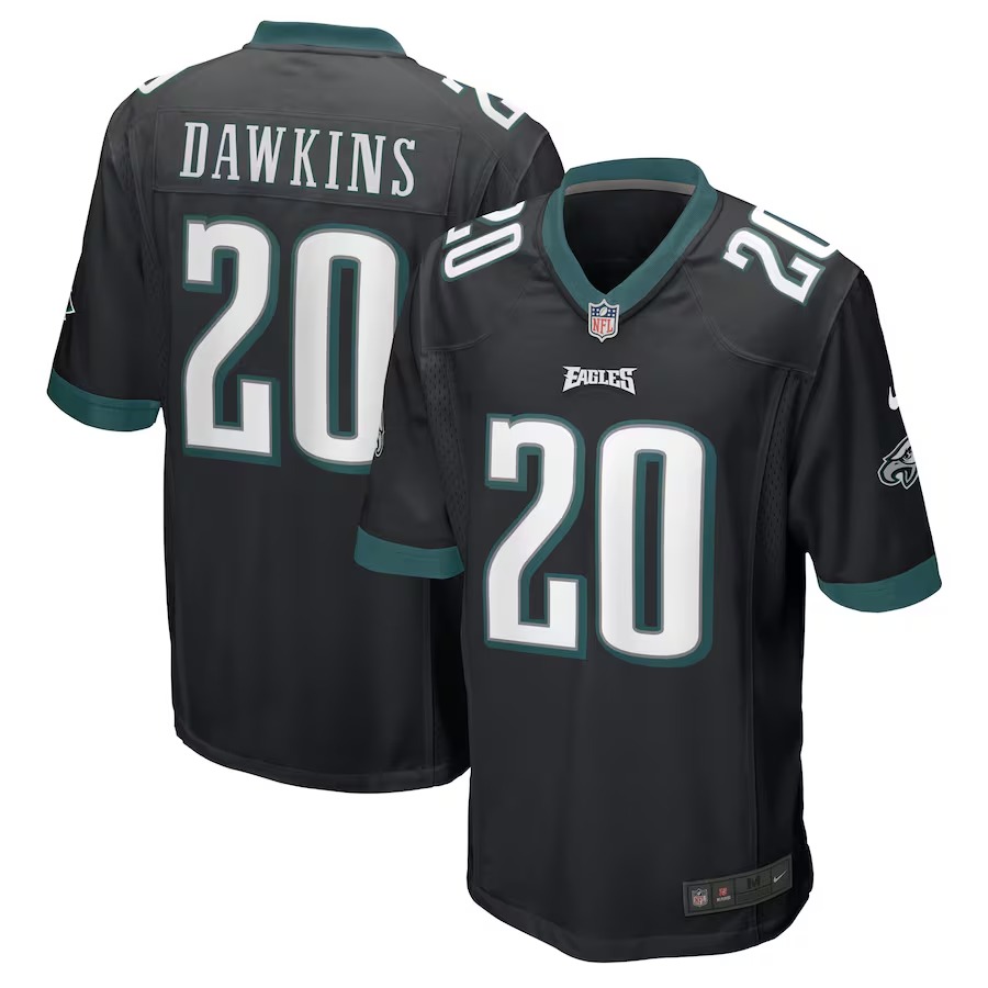 Men's Philadelphia Eagles Brian Dawkins Nike Black Retired Player Jersey - Ujersey Shop