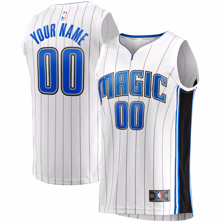 Youth Orlando Magic  Fanatics White Fast Break Replica Custom Jersey - Association Edition - Ujersey Shop