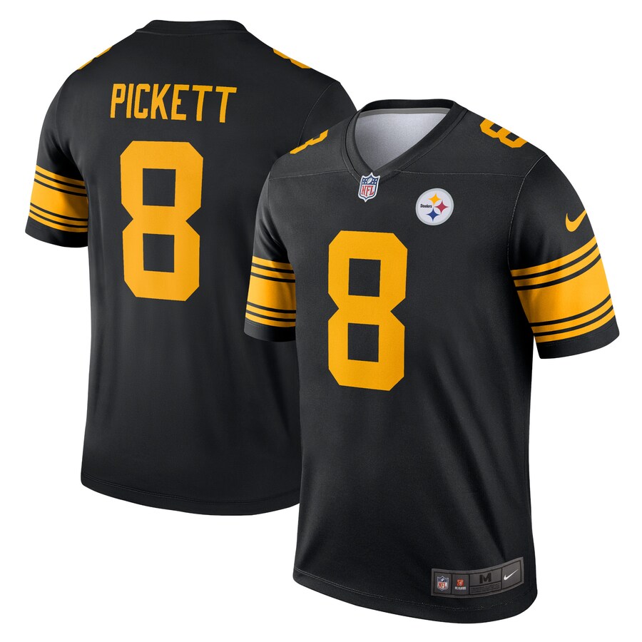Men's Pittsburgh Steelers Kenny Pickett Nike Black Alternate Legend Player Performance Top - Ujersey Shop