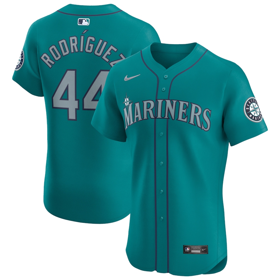 Men's Seattle Mariners Julio Rodríguez Nike Teal Alternate Elite Player Jersey - Ujersey Shop