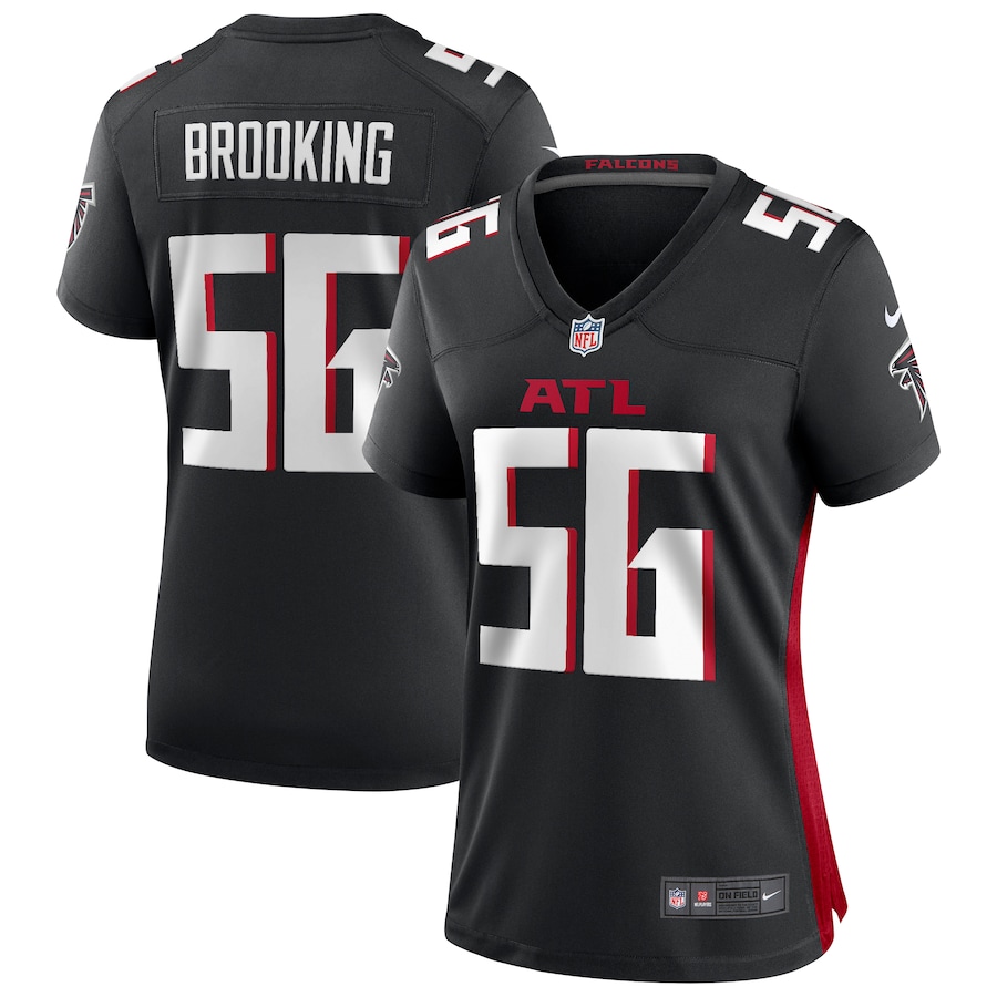Women's Atlanta Falcons Keith Brooking Nike Black Game Retired Player Jersey - Ujersey Shop