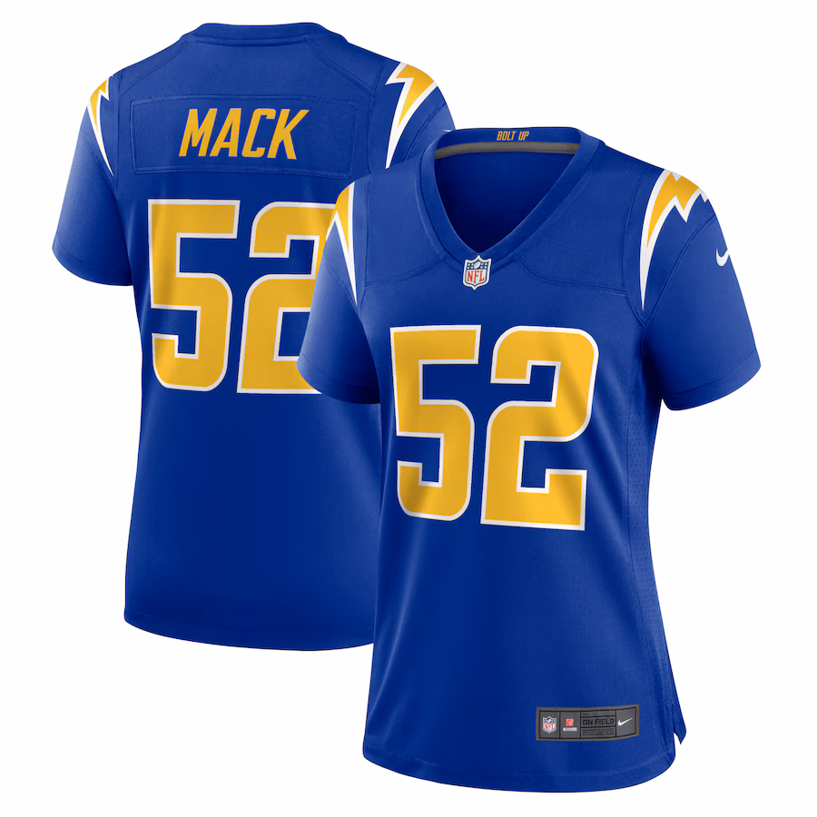 Women's Los Angeles Chargers Khalil Mack Nike Royal Alternate Game Jersey - Ujersey Shop