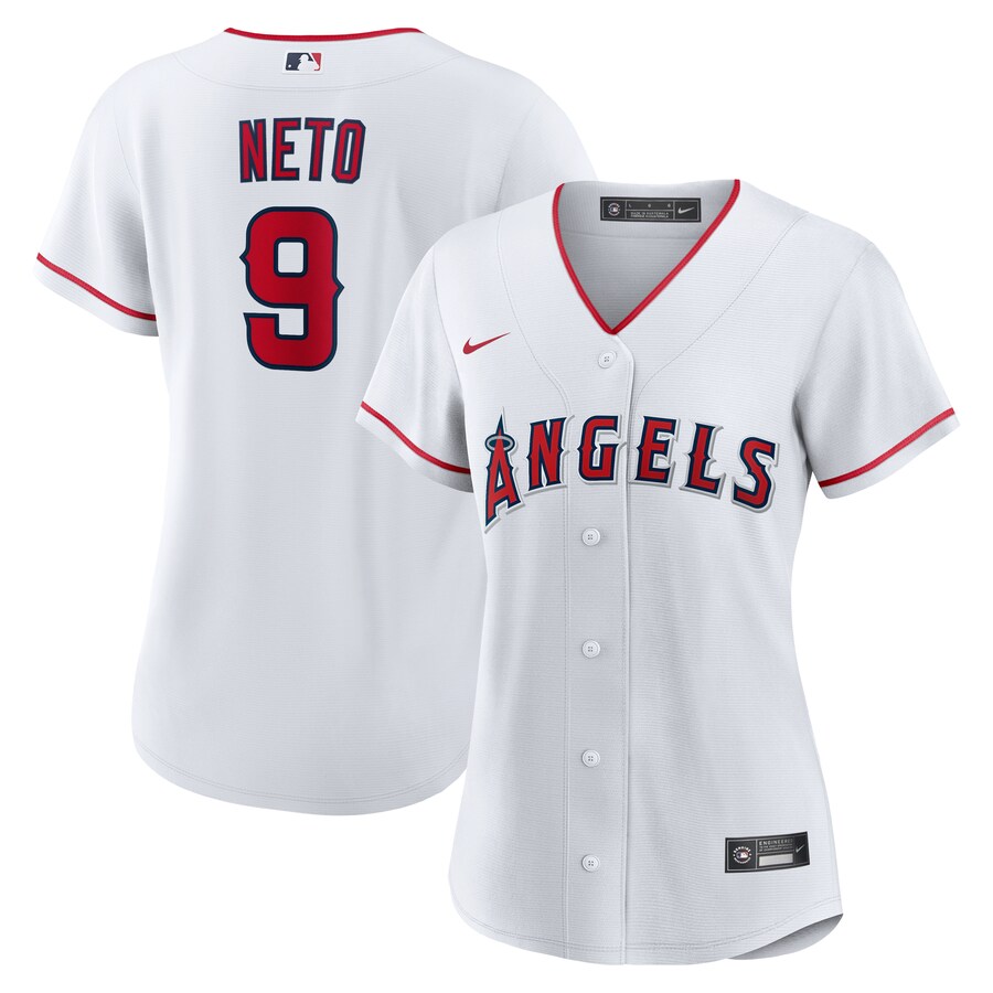 Women's Los Angeles Angels Zach Neto Nike White Home Replica Jersey - Ujersey Shop