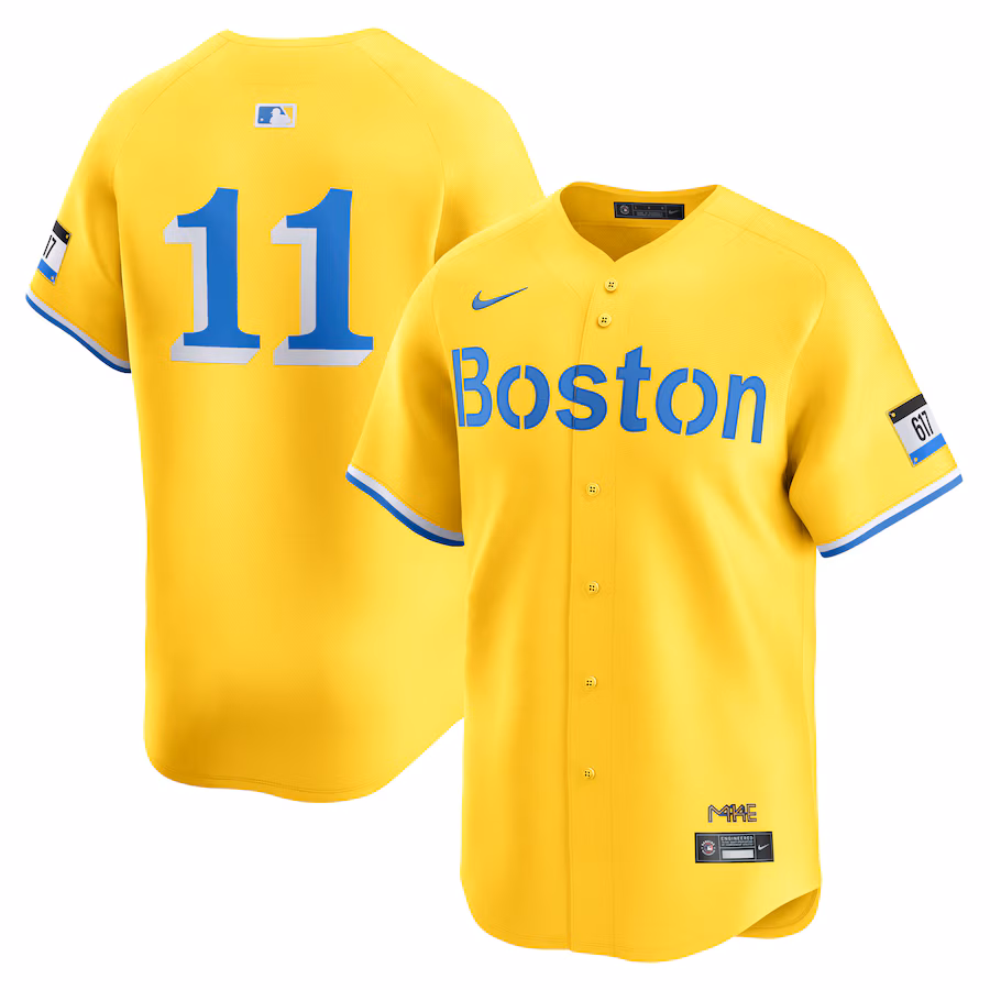 Men's Boston Red Sox Rafael Devers Nike Gold City Connect Limited Player Jersey - Ujersey Shop