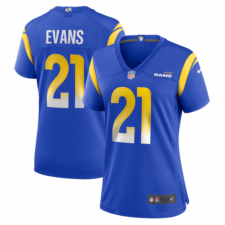 Women's Los Angeles Rams Zach Evans Nike Royal Home Game Jersey - Ujersey Shop