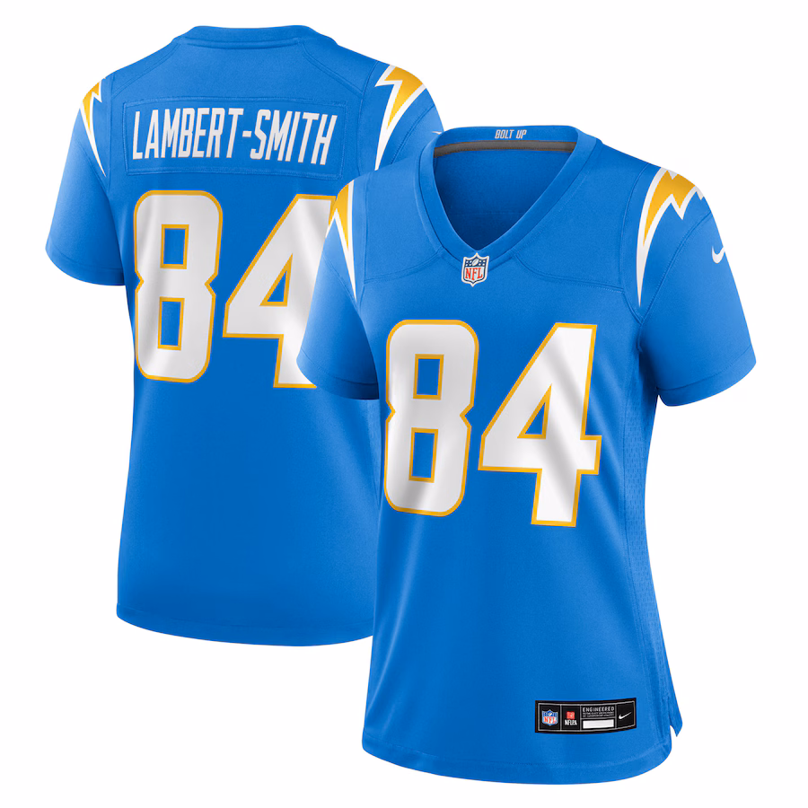 Women's Los Angeles Chargers KeAndre Lambert-Smith Nike Powder Blue Team Game Jersey - Ujersey Shop