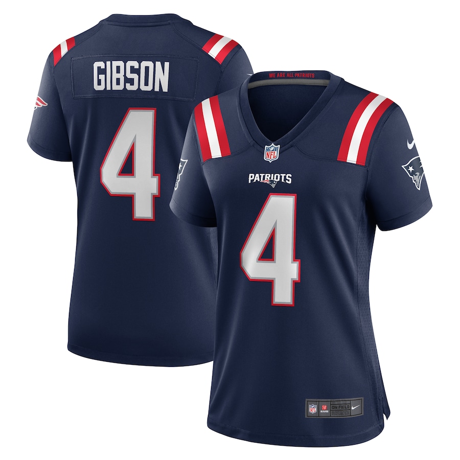 Women's New England Patriots Antonio Gibson Nike Navy Game Jersey - Ujersey Shop