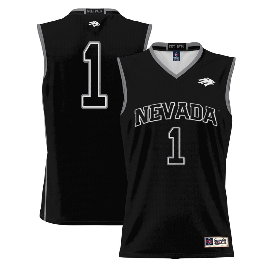 Youth GameDay Greats Black #1 Nevada Wolf Pack Lightweight Basketball Jersey - Ujersey Shop