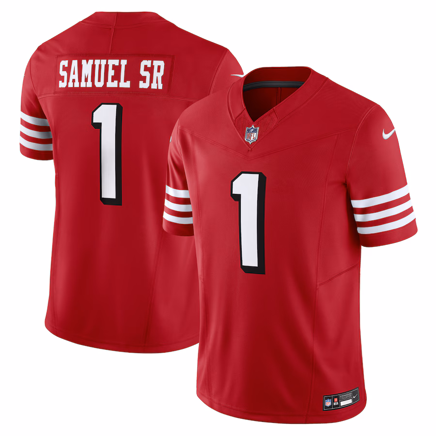 Men's San Francisco 49ers Deebo Samuel Sr Nike Scarlet Alternate Vapor F.U.S.E. Limited Jersey - Ujersey Shop