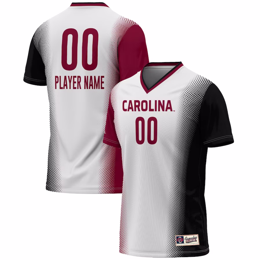South Carolina Gamecocks GameDay Greats Unisex NIL Pick-A-Player Lightweight Women's Soccer Jersey - White - Ujersey Shop