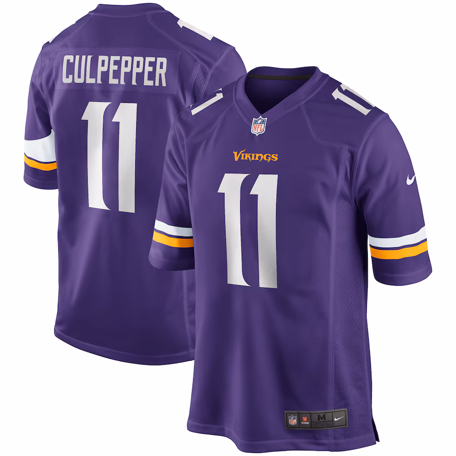 Men's Minnesota Vikings Daunte Culpepper Nike Purple Game Retired Player Jersey - Ujersey Shop