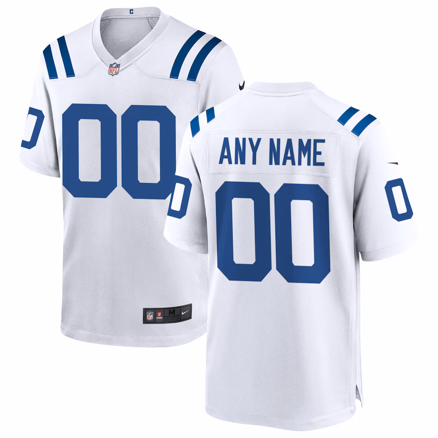 Men's Indianapolis Colts Nike White Custom Game Jersey - Ujersey Shop