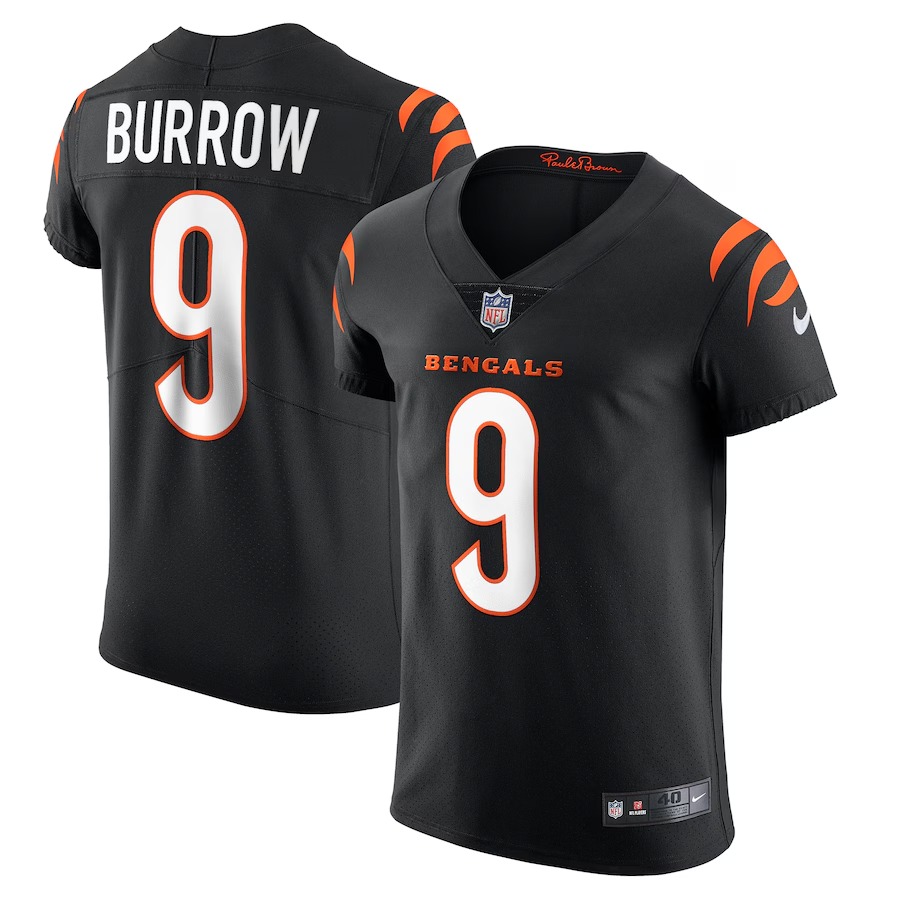 Men's Cincinnati Bengals Joe Burrow Nike Black Vapor Elite Jersey - Ujersey Shop