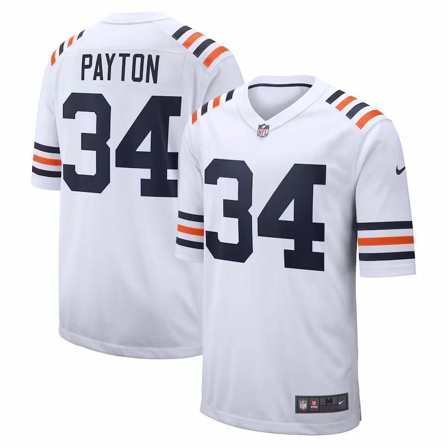 Men's Chicago Bears Walter Payton Nike White Retired Player Game Jersey - Ujersey Shop