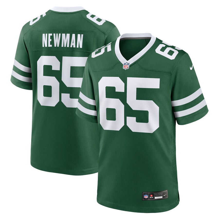 Men's New York Jets Xavier Newman Nike Legacy Green Team Game Jersey - Ujersey Shop