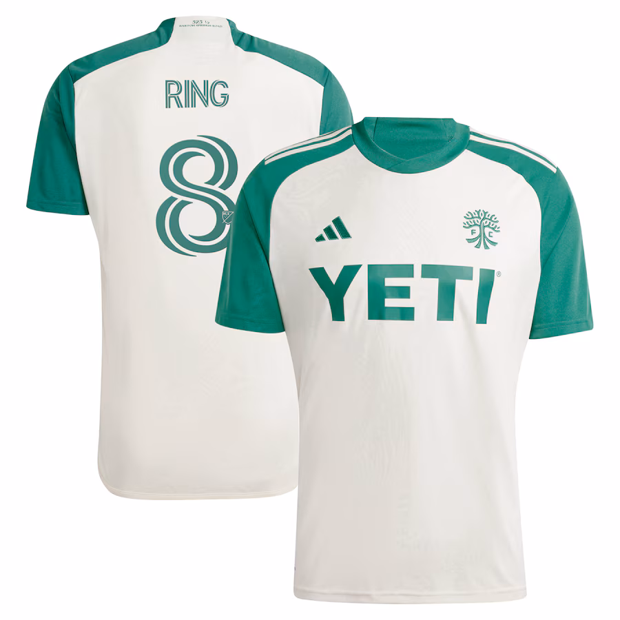 Men's Austin FC Alexander Ring adidas Tan 2024 The Armadillo Kit Replica Player Jersey - Ujersey Shop