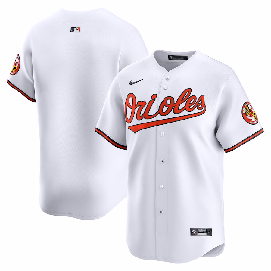 Men's Baltimore Orioles Nike White Home Limited Jersey - Ujersey Shop