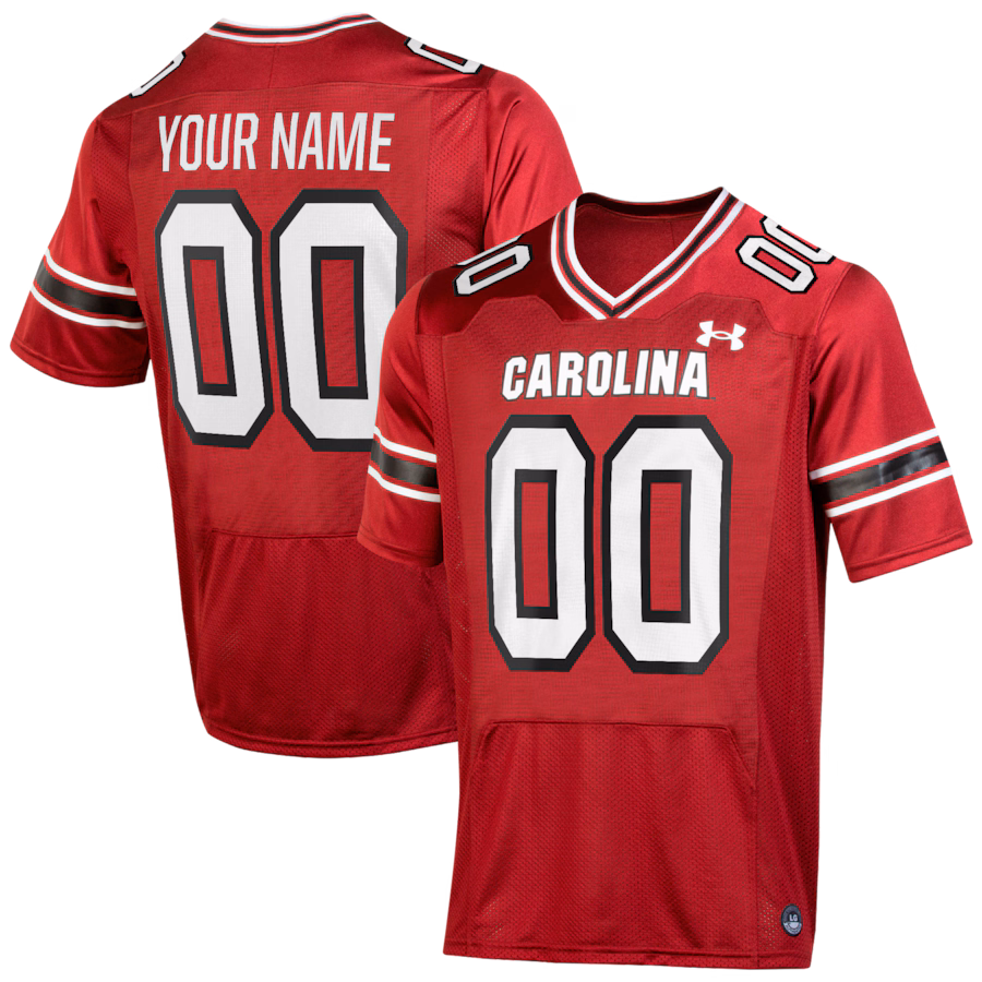 South Carolina Gamecocks Under Armour Custom Replica Football Jersey - Garnet - Ujersey Shop