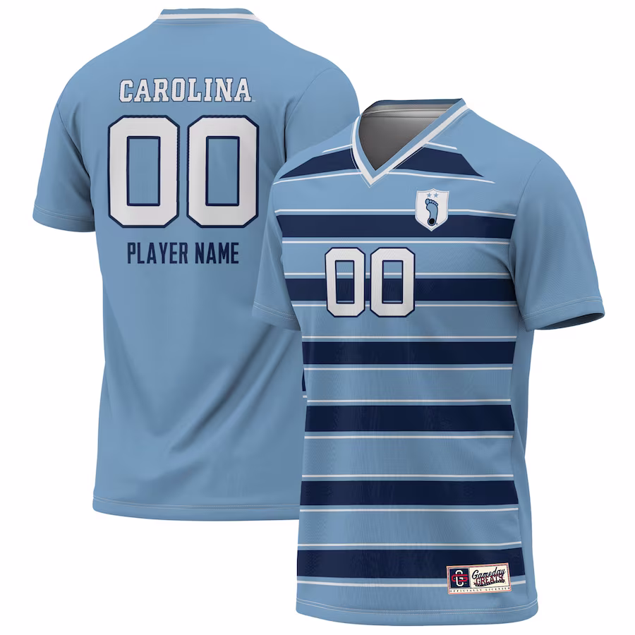 North Carolina Tar Heels GameDay Greats Unisex NIL Pick-A-Player Lightweight Soccer Jersey - Carolina Blue - Ujersey Shop