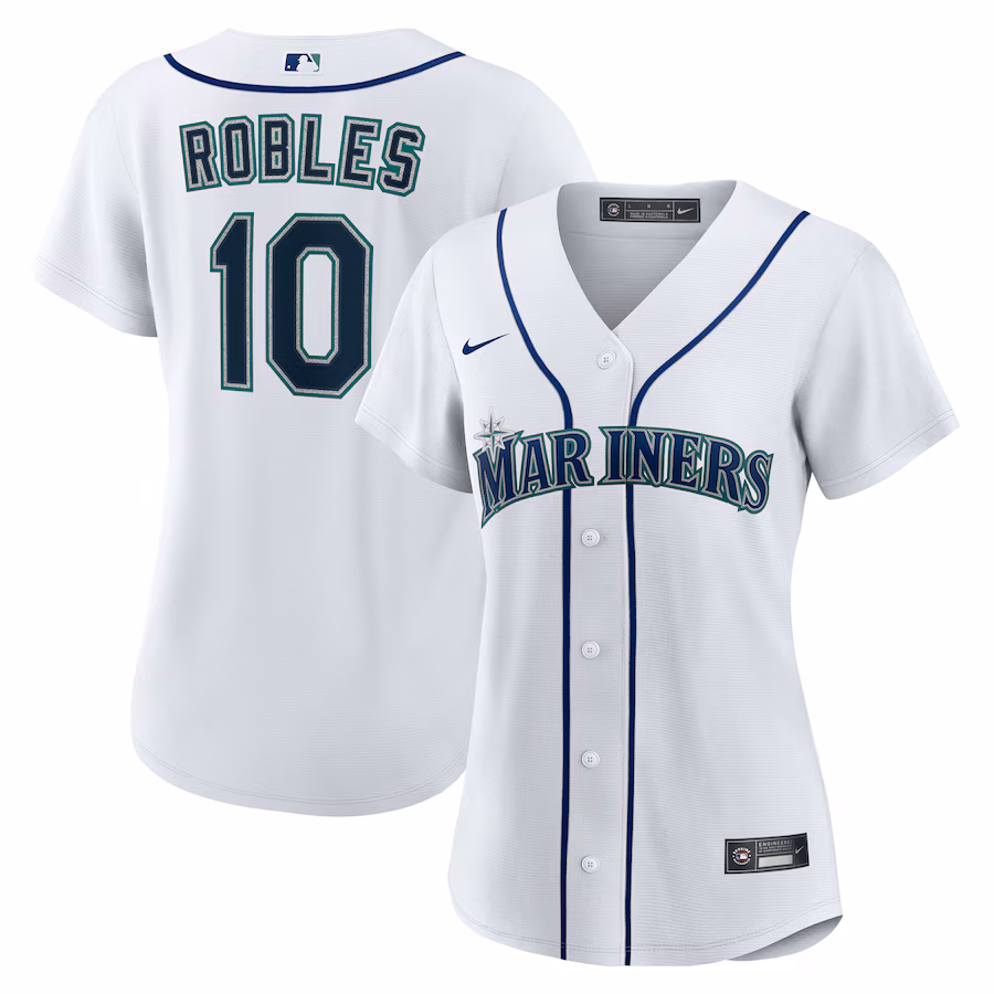 Women's Seattle Mariners Victor Robles Nike White Home Replica Jersey - Ujersey Shop