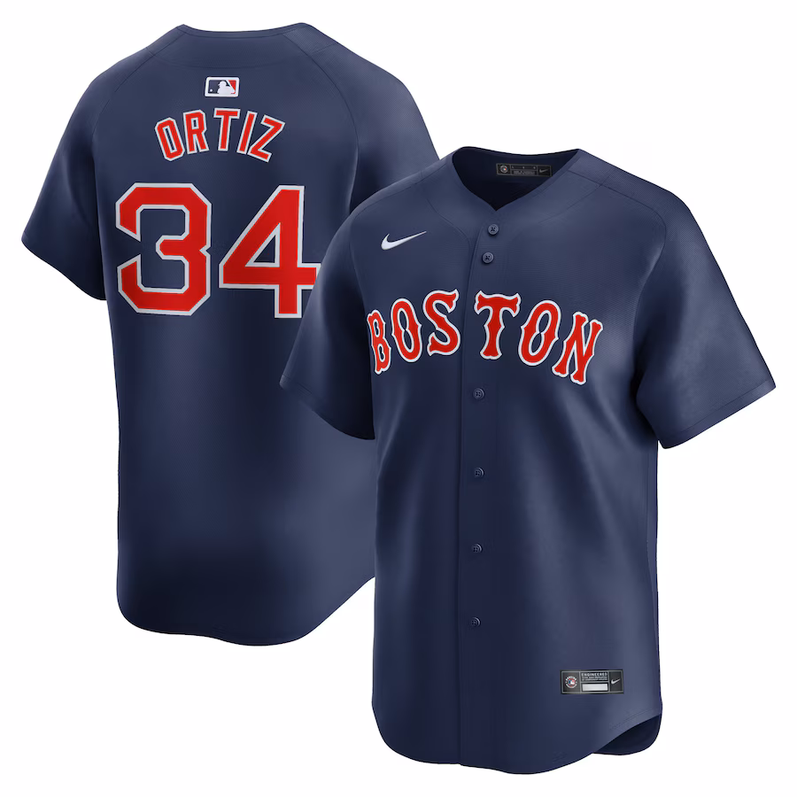 Men's Boston Red Sox David Ortiz Nike Navy Alternate Limited Retired Player Jersey - Ujersey Shop
