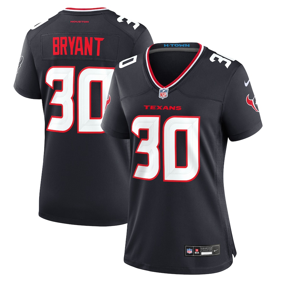 Women's Houston Texans Myles Bryant Nike  Navy Team Game Jersey - Ujersey Shop