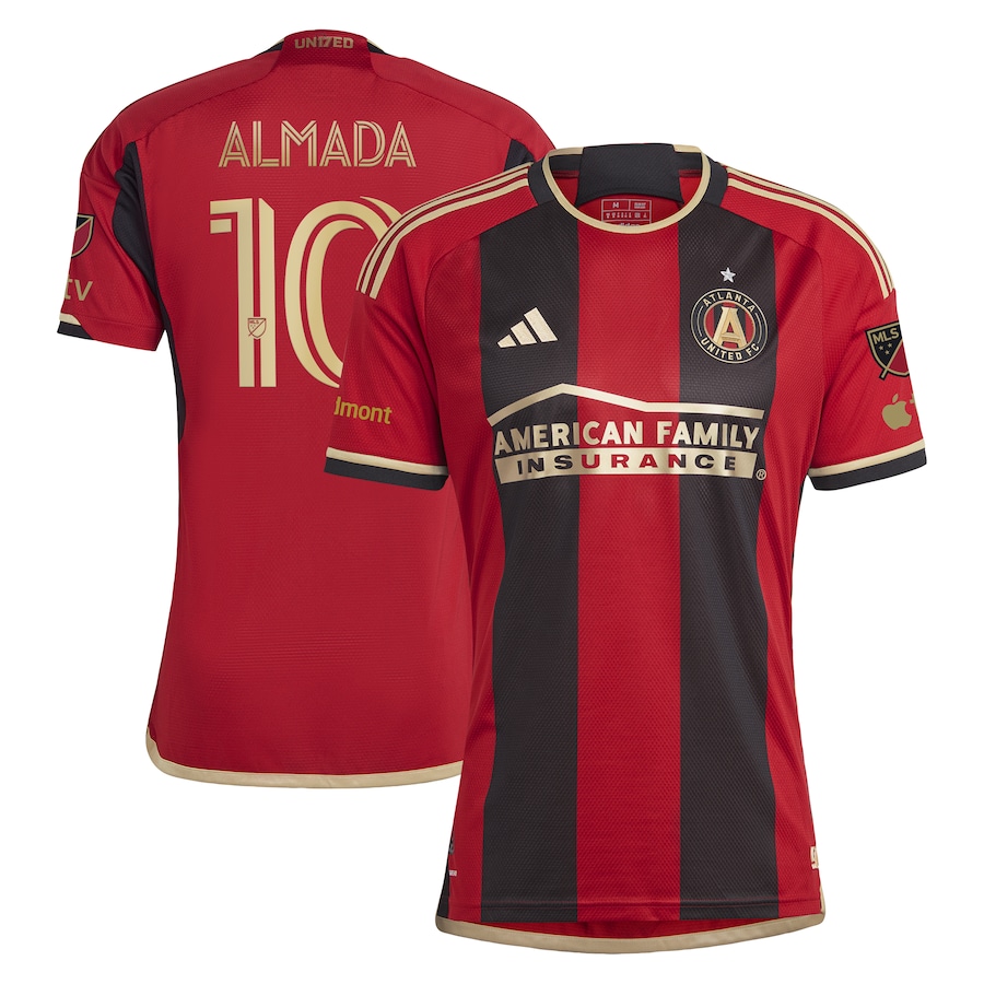 Men's Atlanta United FC Thiago Almada adidas Black 2023 The 17s' Kit Authentic Jersey - Ujersey Shop