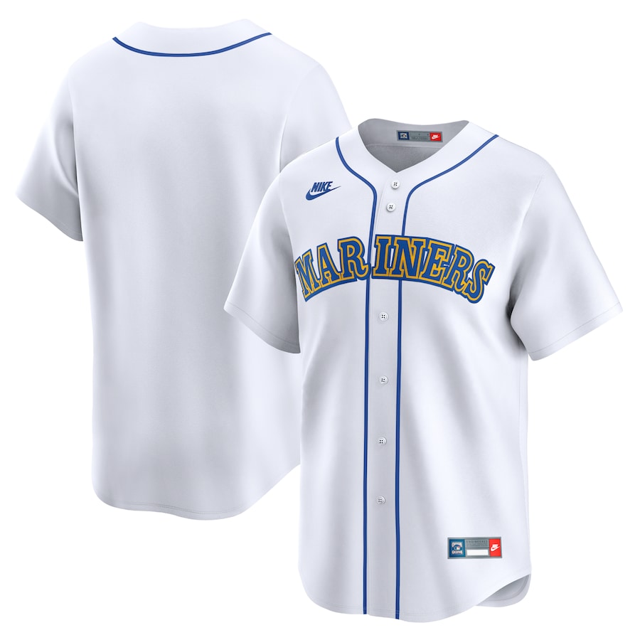 Men's Seattle Mariners Nike White Cooperstown Collection Limited Jersey - Ujersey Shop
