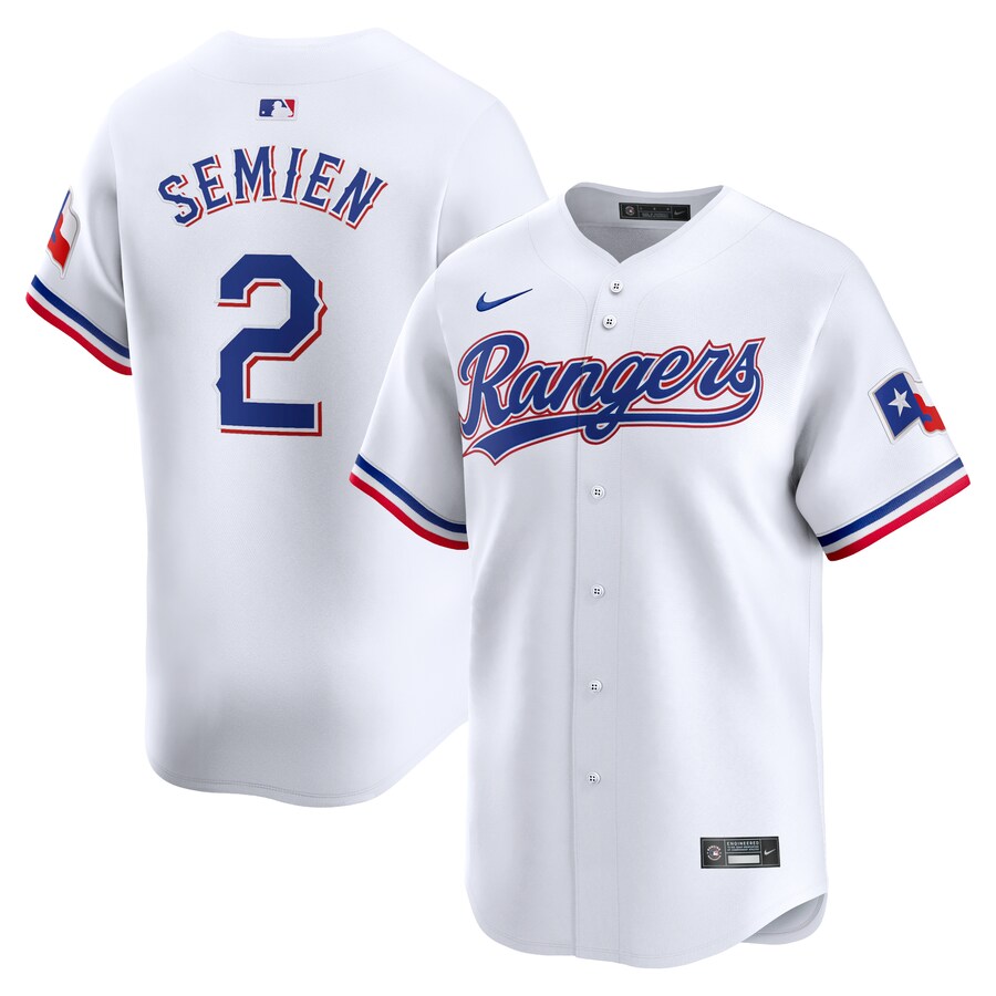 Men's Texas Rangers Marcus Semien Nike White Home Limited Player Jersey - Ujersey Shop