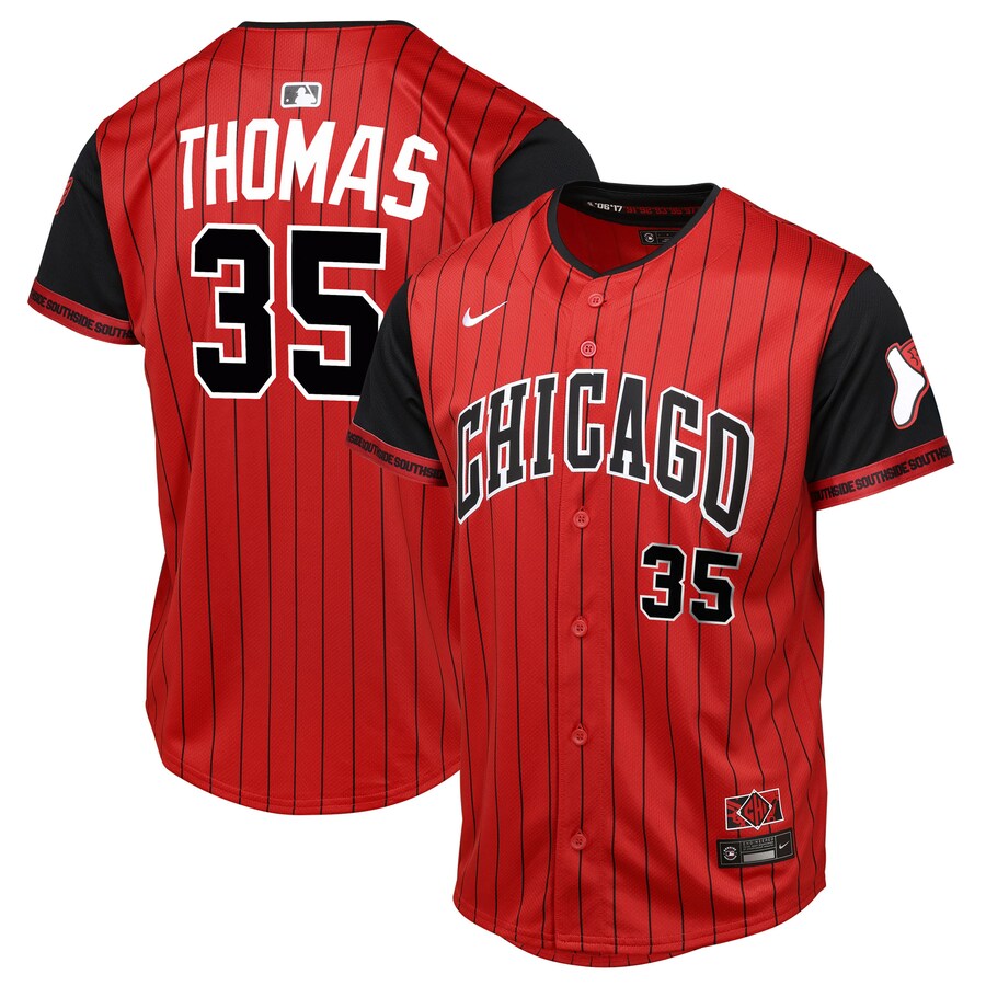 Youth Chicago White Sox Frank Thomas Red/Black 2025 City Connect Limited Player Jersey - Ujersey Shop