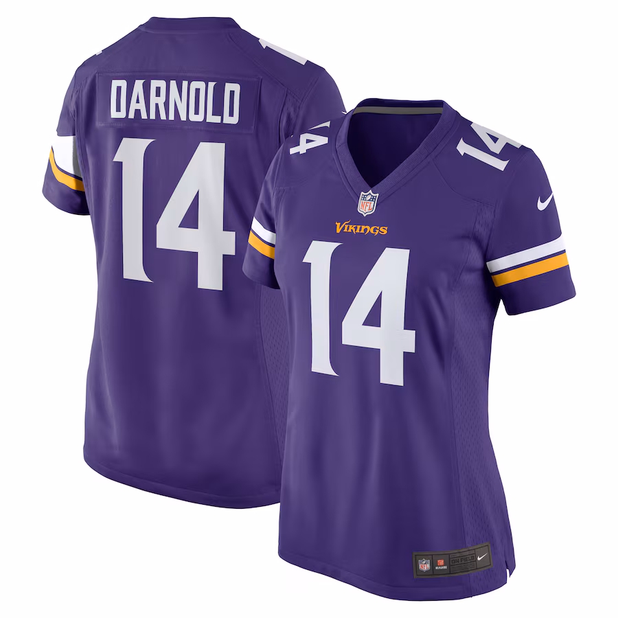 Women's Minnesota Vikings Sam Darnold Nike  Purple Team Game Jersey - Ujersey Shop