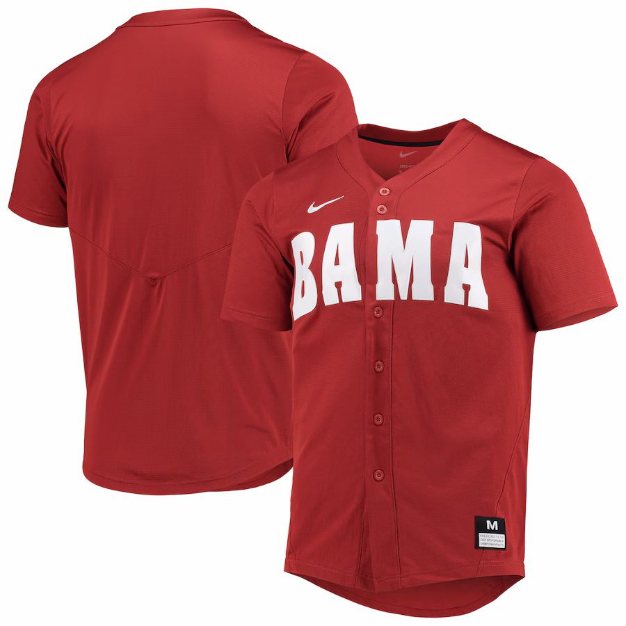 Men's Nike Crimson Alabama Crimson Tide Replica Baseball Jersey - Ujersey Shop