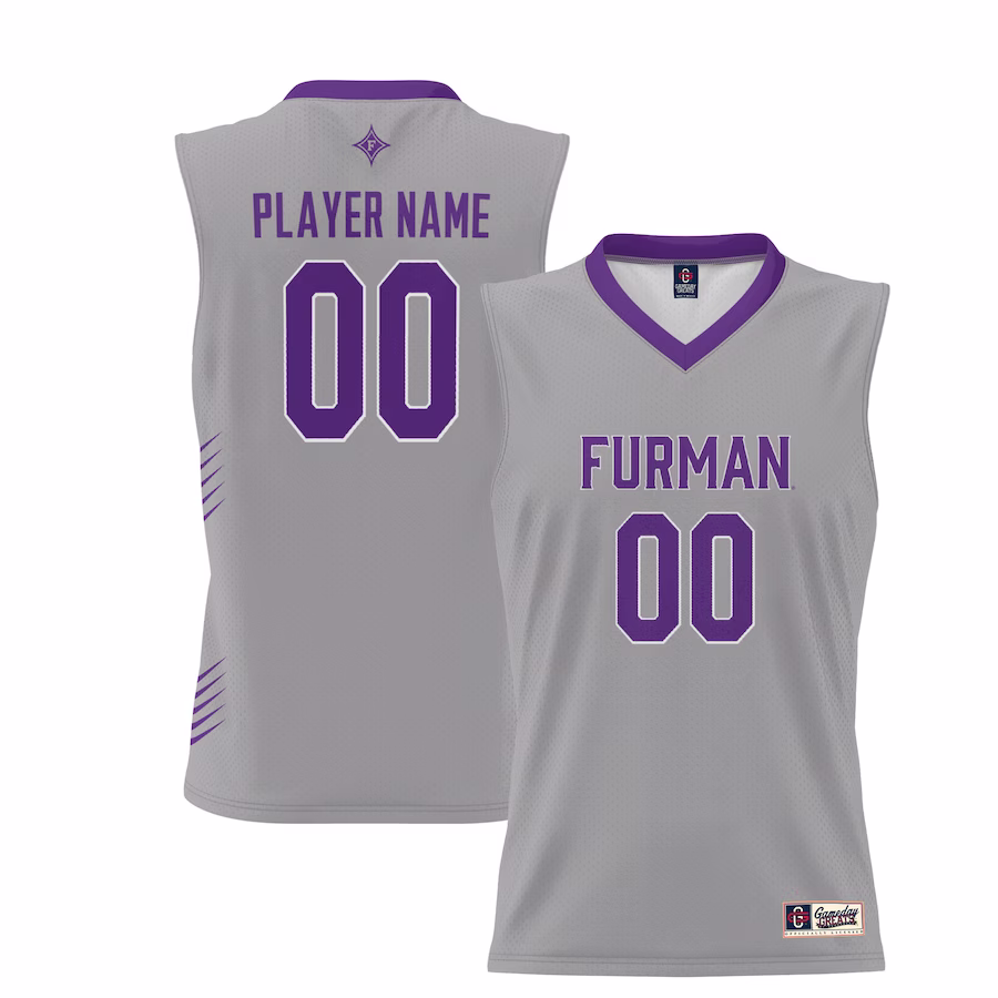 Furman Paladins GameDay Greats Youth NIL Pick-A-Player Lightweight Men's Basketball Jersey - Gray - Ujersey Shop