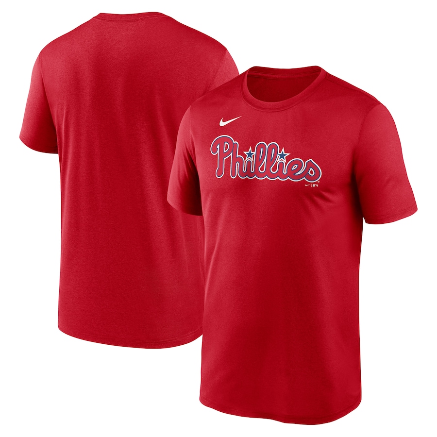 Men's Philadelphia Phillies Nike Red Legend Fuse Wordmark T-Shirt - Ujersey Shop