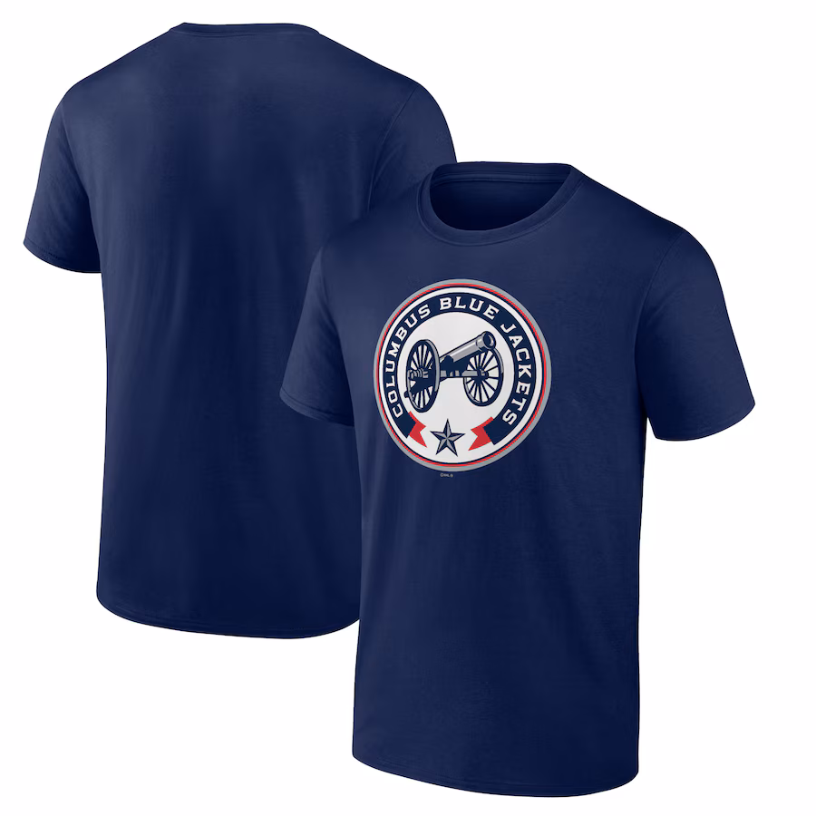 Men's Columbus Blue Jackets Navy Proclamation T-Shirt - Ujersey Shop