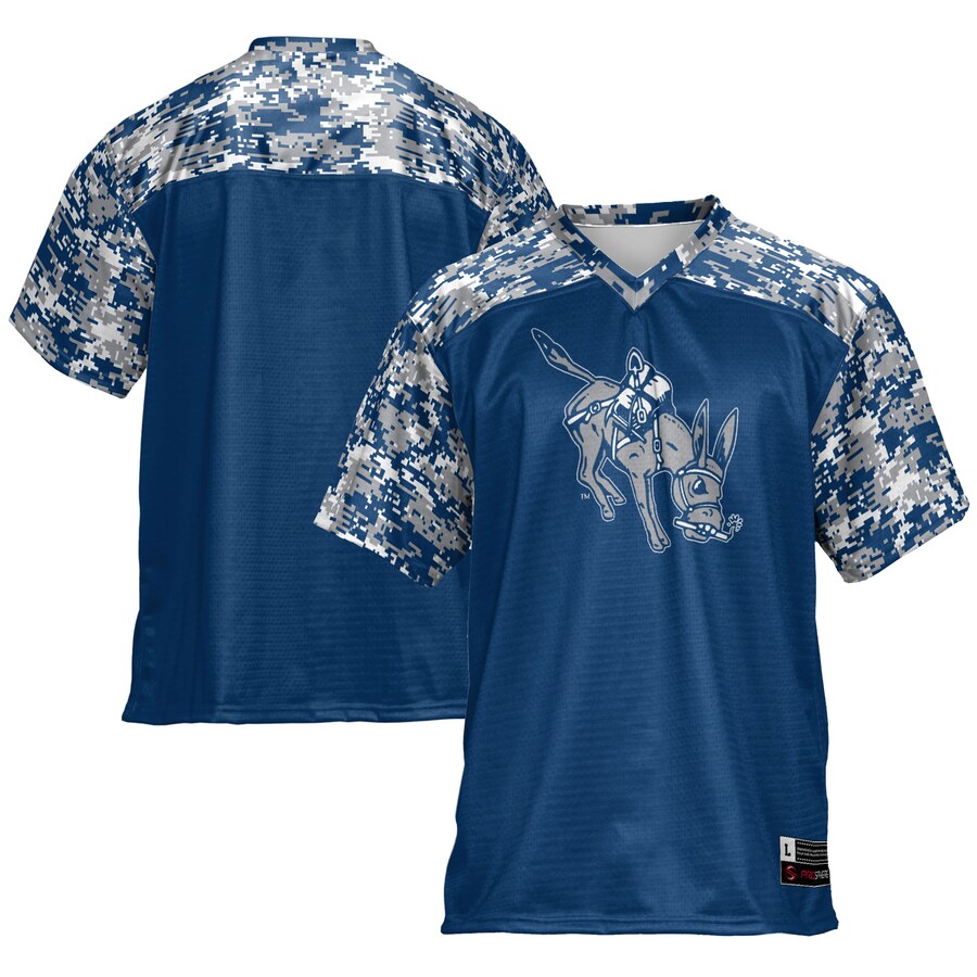 Men's GameDay Greats Blue Colorado School of Mines Orediggers Football Jersey - Ujersey Shop