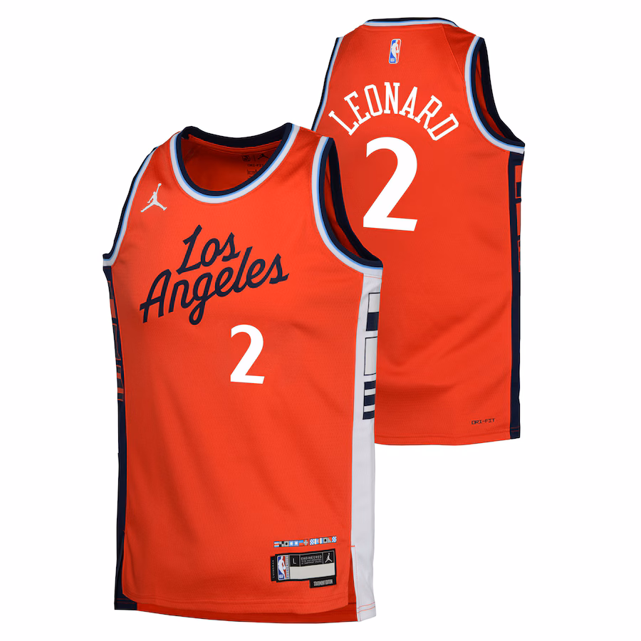 Youth LA Clippers Kawhi Leonard Jordan Brand Red Swingman Jersey - Statement Edition - Ujersey Shop