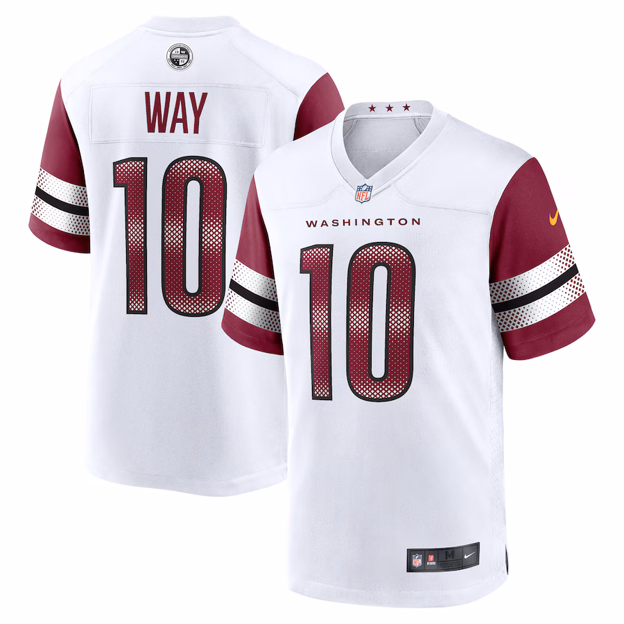 Men's Washington Commanders Tress Way Nike White Game Jersey - Ujersey Shop