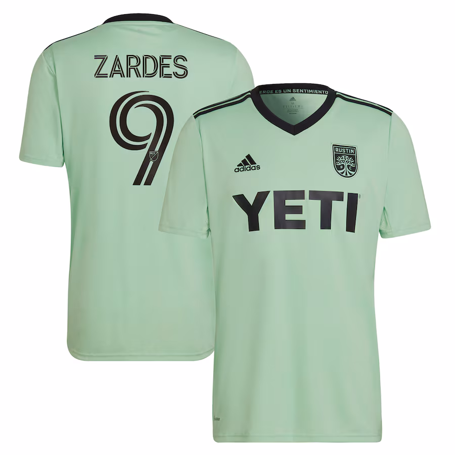 Men's Austin FC Gyasi Zardes adidas Mint 2023 The Sentimiento Kit Replica Player Jersey - Ujersey Shop